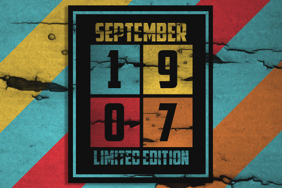 Retro September 1907 Limited Edition